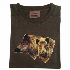 Tee shirt 2 sangliers