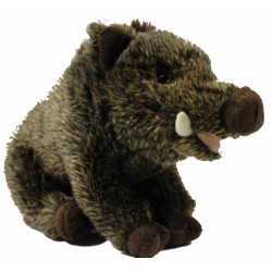 Peluche sanglier assis 28cm