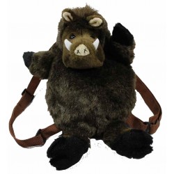 Sac à dos peluche sanglier