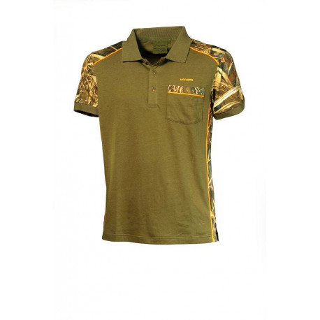 Polo coton col bouton