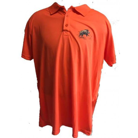 Polo respirant motif sanglier