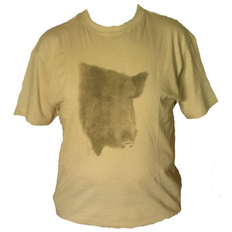 Tee Shirt Sanglier MG beige