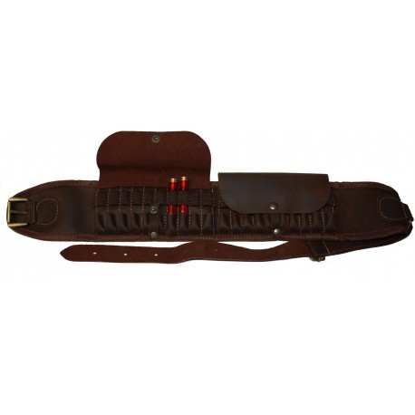 Cartouchiere cuir rabat carabine