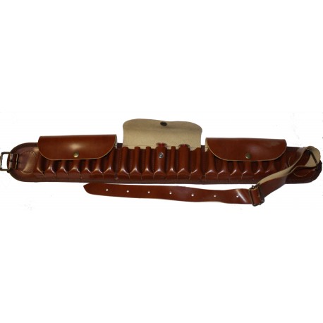 Cartouchière cuir rabat fusil